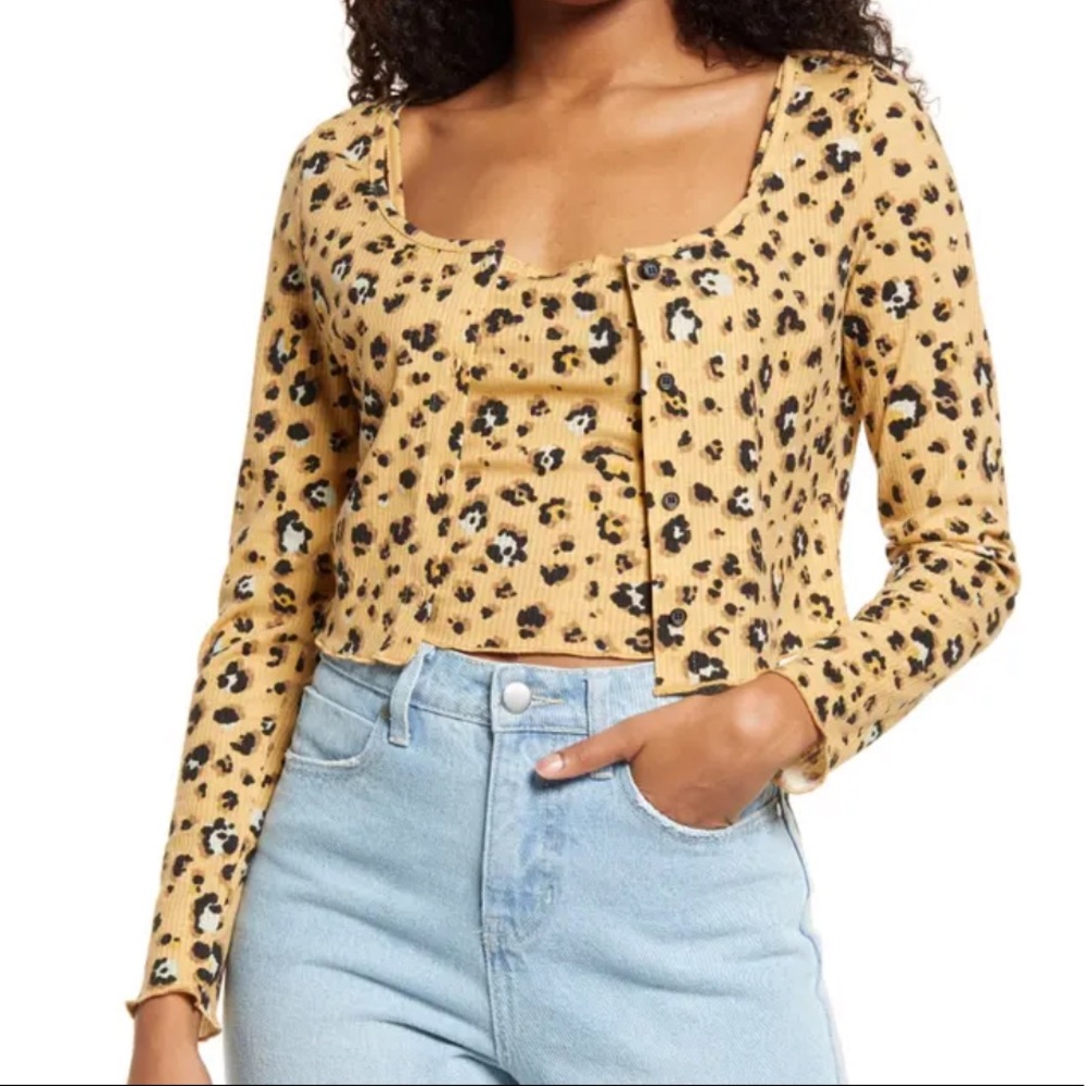 BP. Crop Rib Cardigan & Camisole Set